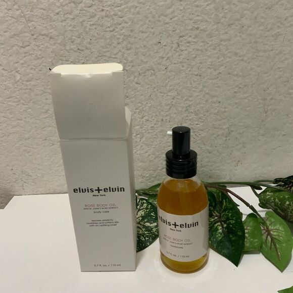 Elvis + Elvin Rose Of Winter Body Oil 110ml Womens Skin Care NIB